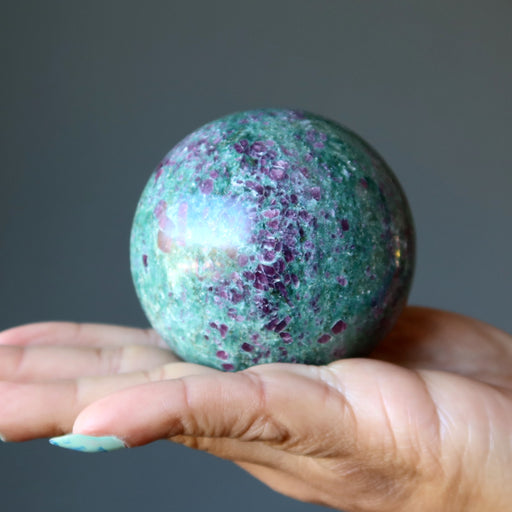 ruby kyanite sphere