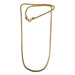 gold plated brass snake chain necklace for pendants