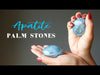 rocky blue apatite palm stone video