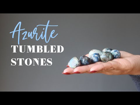 azurite tumbled stones video