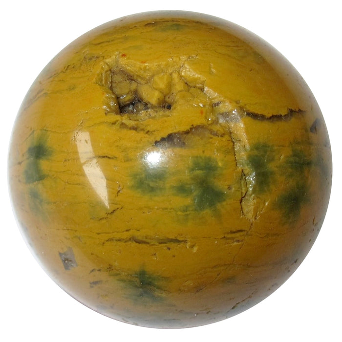Ocean Jasper Sphere Enchanting Golden Dune Crystal Ball