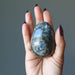 kyanite egg in hand