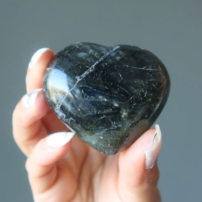 Labradorite Heart Off-Beat Lover Eccentric Esoteric Crystal