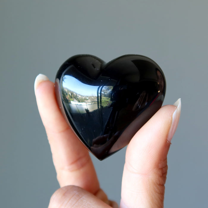 Rainbow Obsidian Heart Beauty Love Gemstone