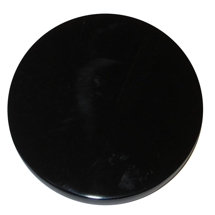 black obsidian circle mirror stone