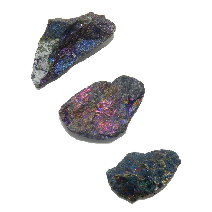 Peacock Ore Raw Crystal Set Capture Rainbow Chalcopyrite Gems