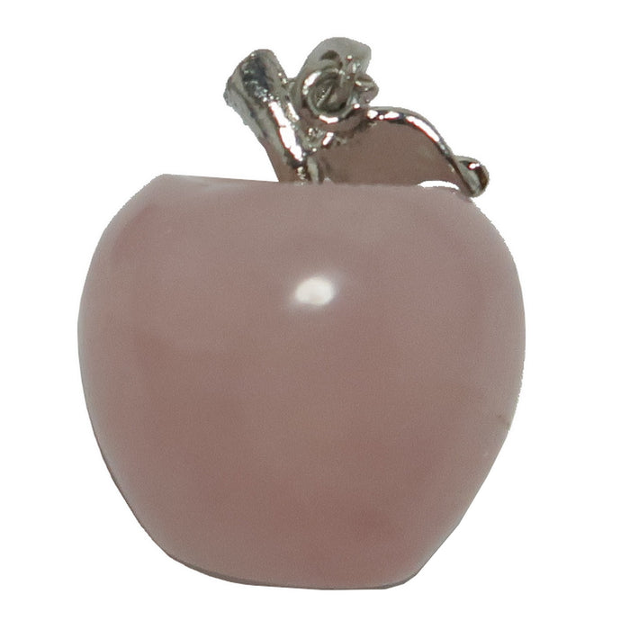 Rose Quartz Pendant Pink Apple Fruit of Love Crystal Gem