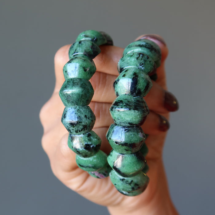 Ruby Zoisite Bracelet Arm Candy Love Attraction Crystal