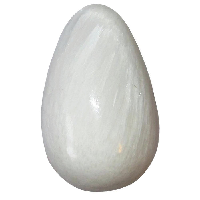 Scolecite Egg Celestial Healing White Silk Angel Crystal