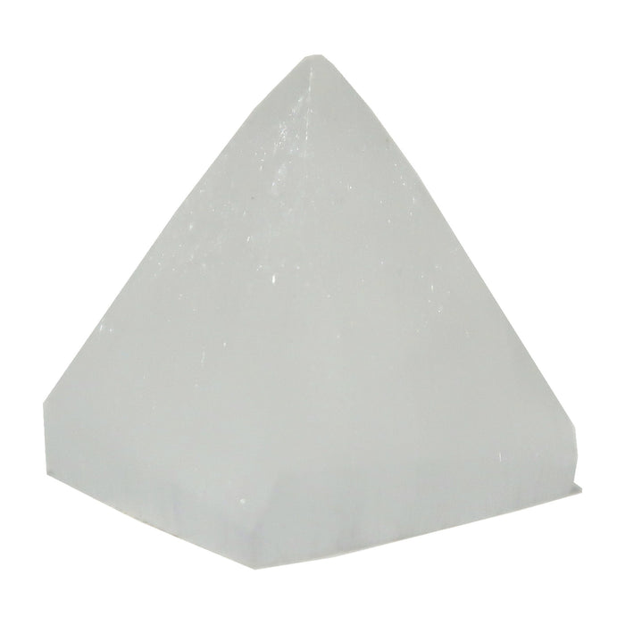 Selenite Pyramid Catcher of White Moonbeams Crystal