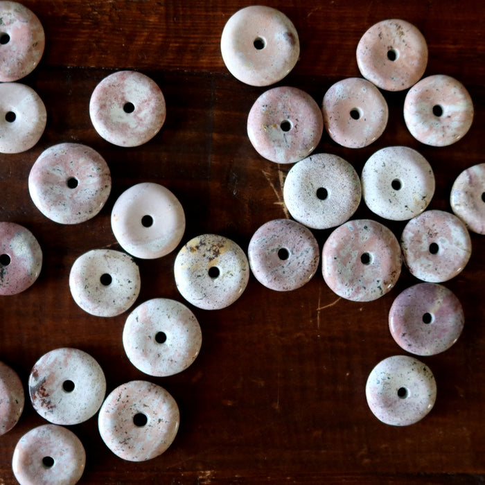 pink jasper donut stones