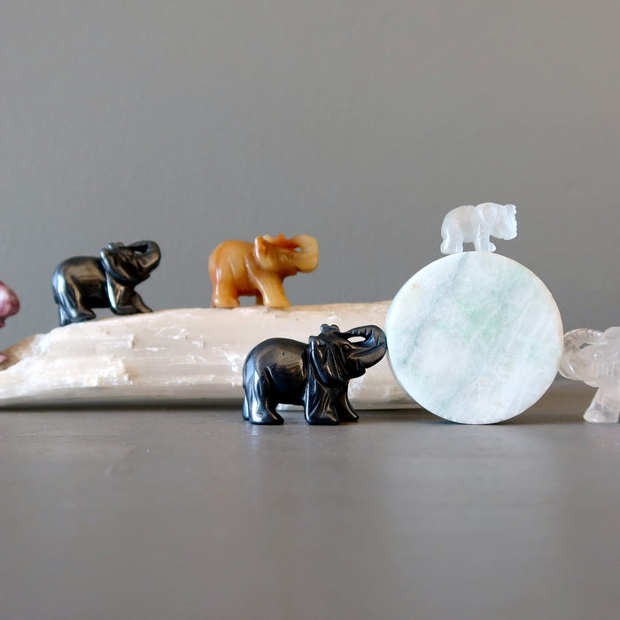 elephant crystal figurines