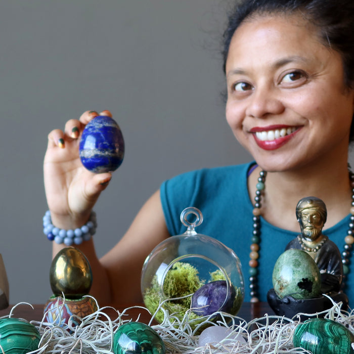 gemstone egg decorating ideas by satin crystals
