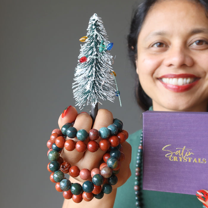 getting festive with crystal healing bracelets