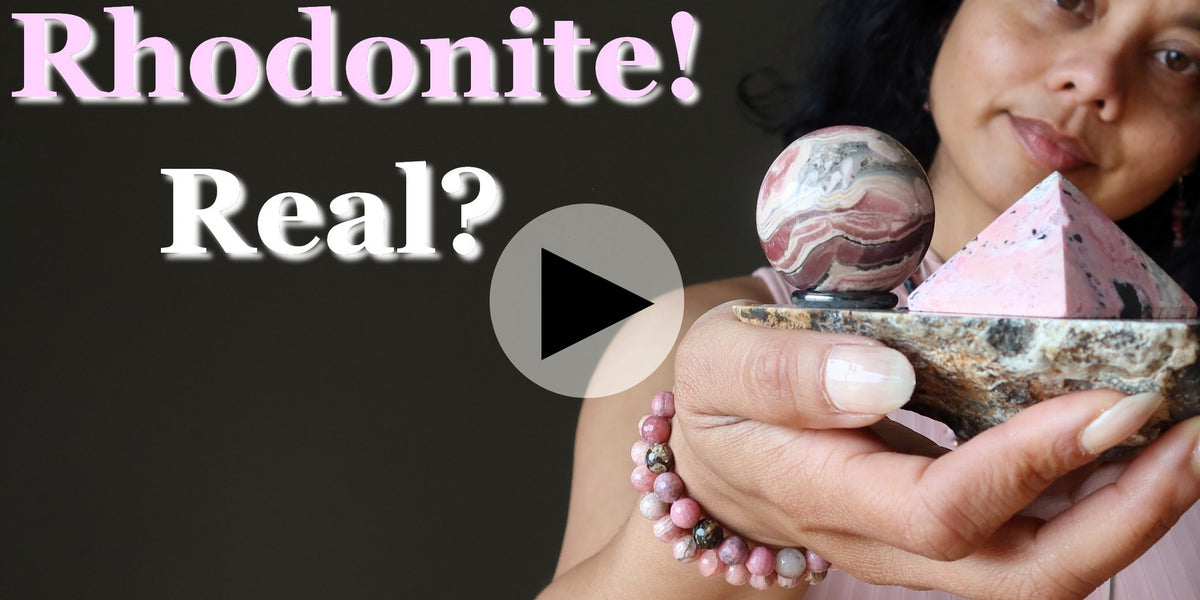 Fake vs Real Rhodonite | Learn your Stones | Satin Crystals