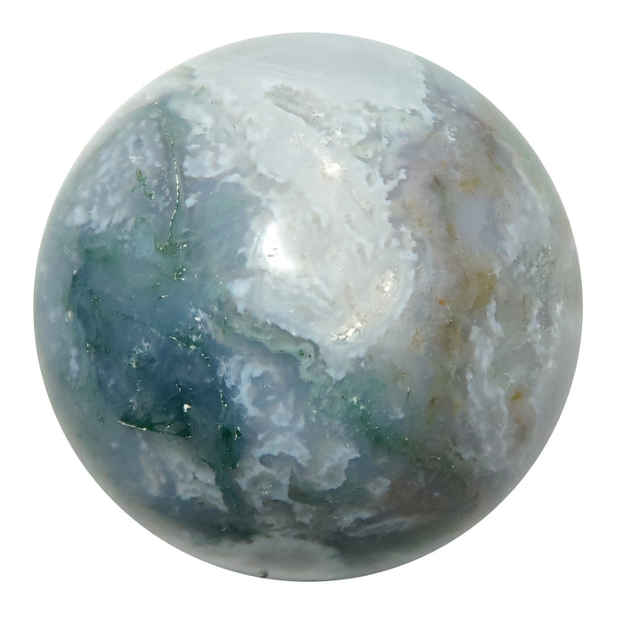 Moss Agate Sphere Orb Inspiration Light Green Crystal Ball