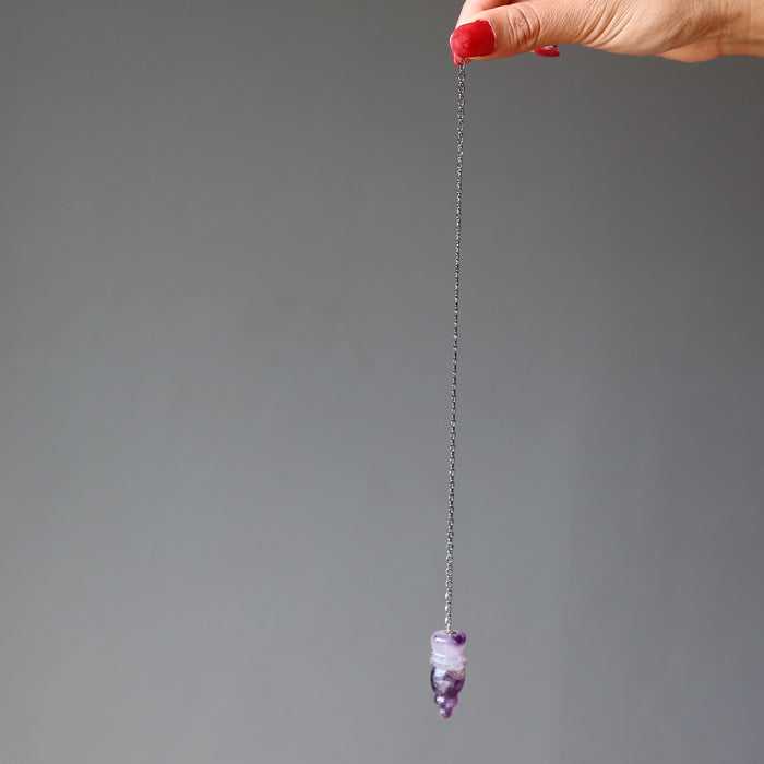 Amethyst Pendulum Secrets of Ancient Relics Carved Healing Crystal