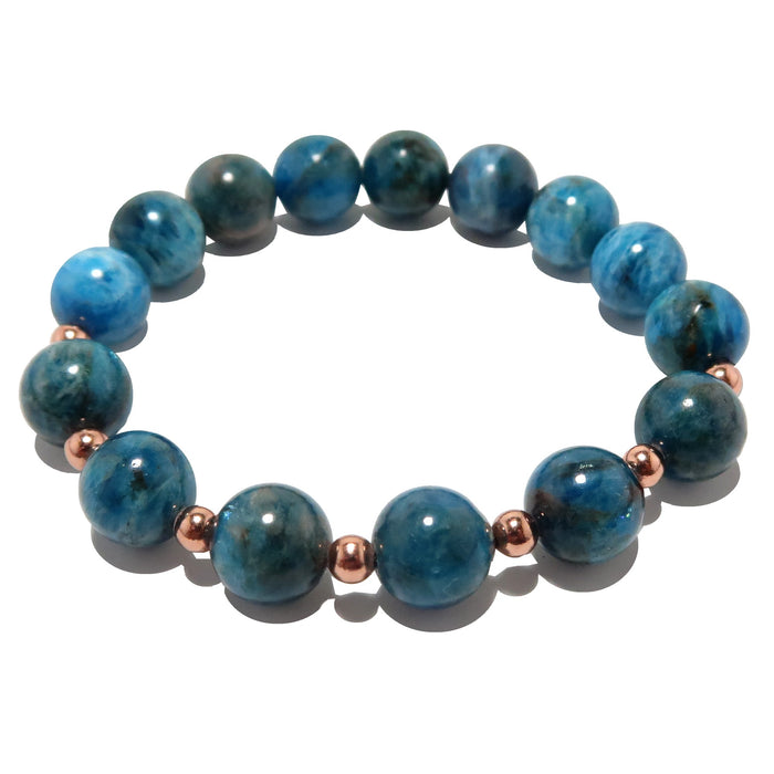 Apatite Bracelet Blue Copper Royale Statement Stone Gems