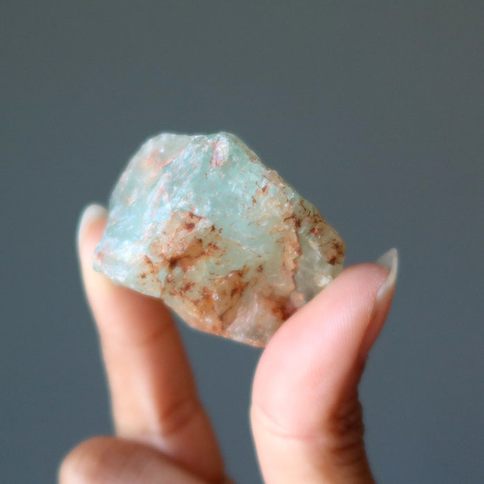 Aquamarine Raw Crystal Precious Self-Care Blue Gemstone