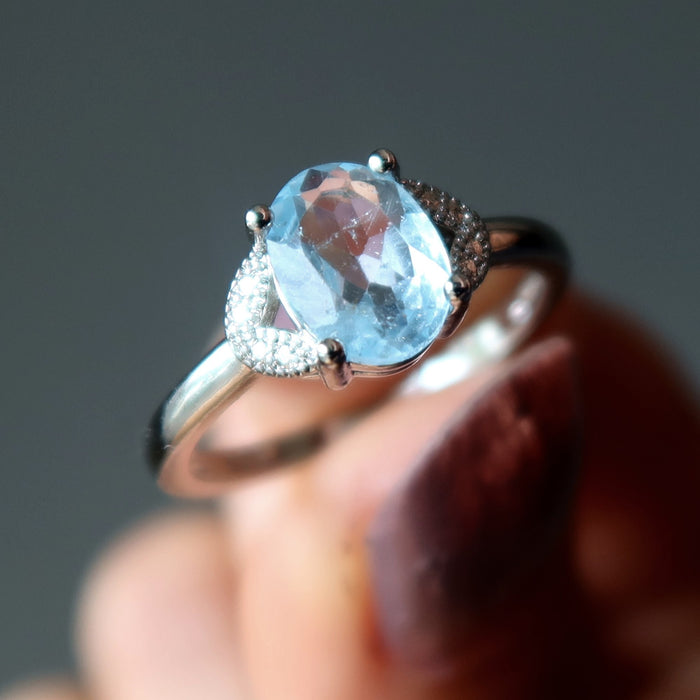 Aquamarine Ring Cinderella's Beautiful Blue Gemstone of Hope