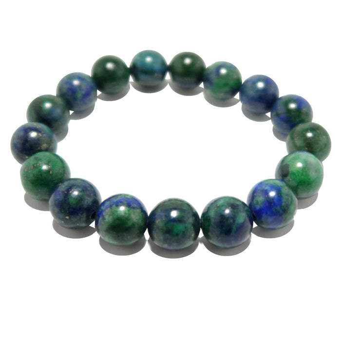Natural Blue Malachite Azurite Beads Bracelet Round Beads Jewelry 9mm  Malachite Woman Men Azurite Bracelet AAAAAA - AliExpress