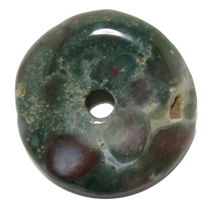 Bloodstone Gemstone Donut Circle of Courage Healing Stone Jewelry