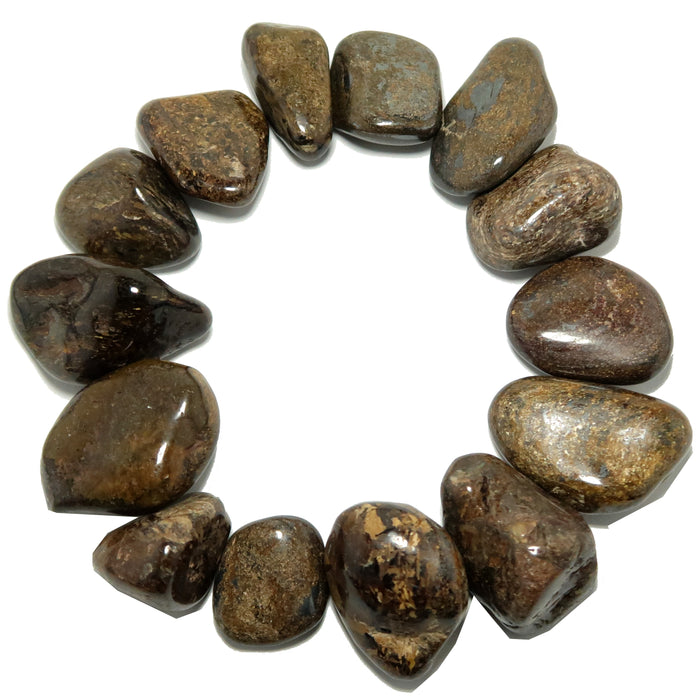 Bronzite Tumbled Stone Big Brilliant Brown Healing Crystals