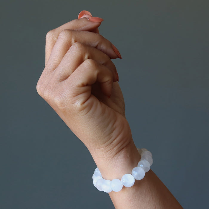 White Calcite Bracelet Dream Come True Confident Spirit Gems