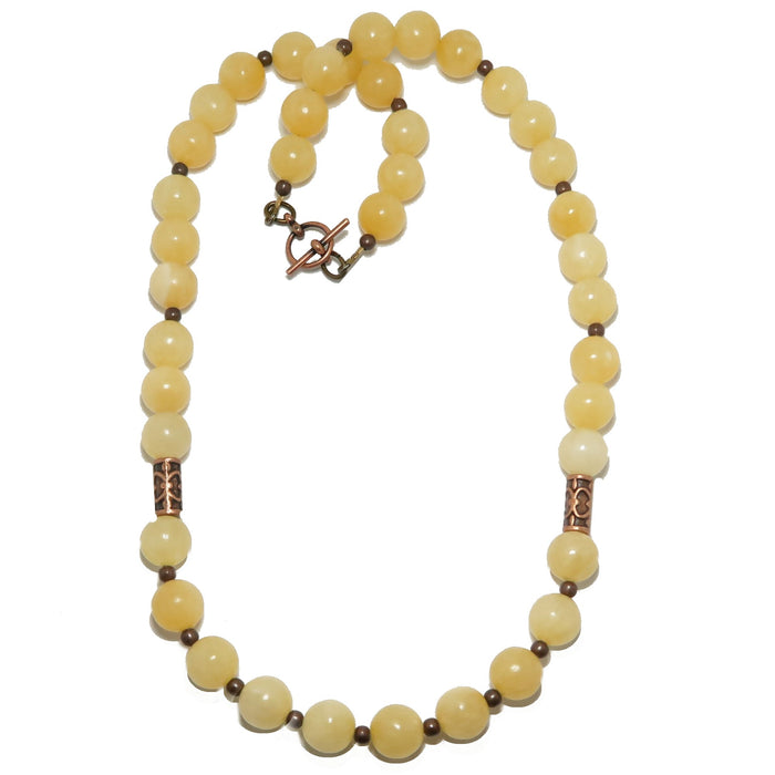 Yellow Calcite Necklace Bright Confident Me Healing Stones