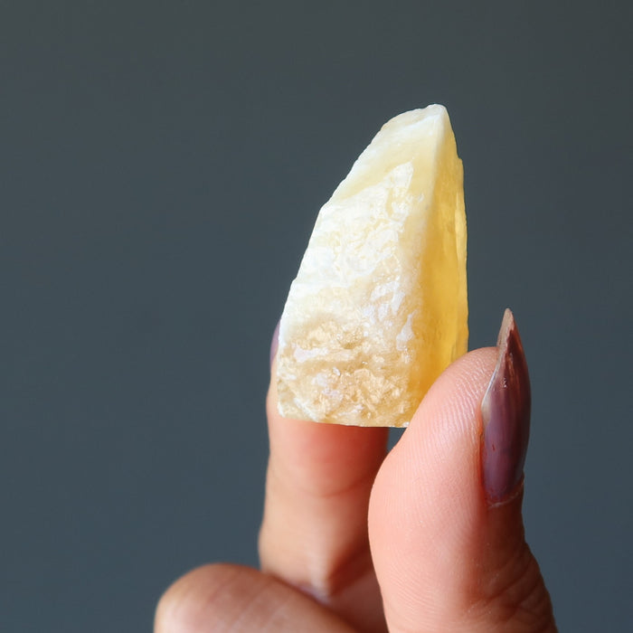 Yellow Calcite Raw Crystal Sunshine Confidence Stone