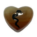 zodiac snake carnelian heart