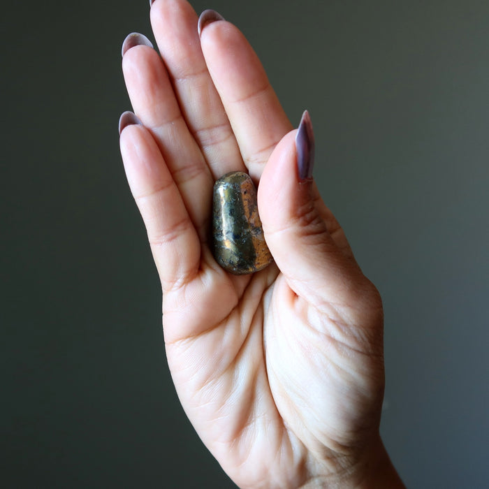 chalcopyrite tumbled stone