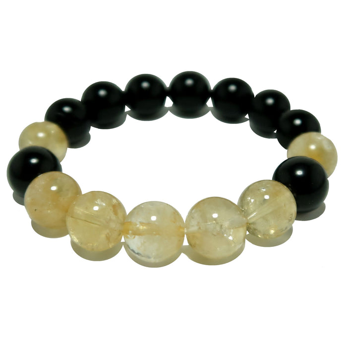 Citrine Rainbow Obsidian Bracelet I Feel Secure