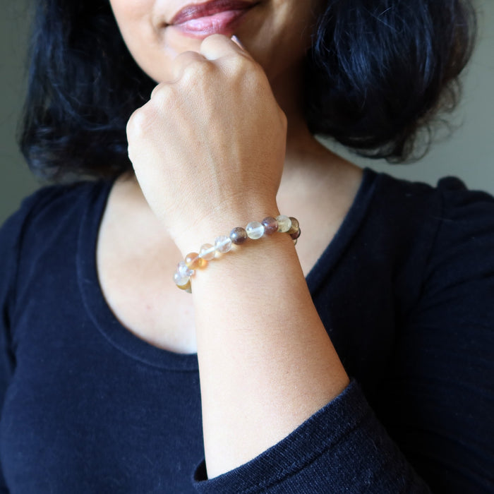 golden fluorite bracelet