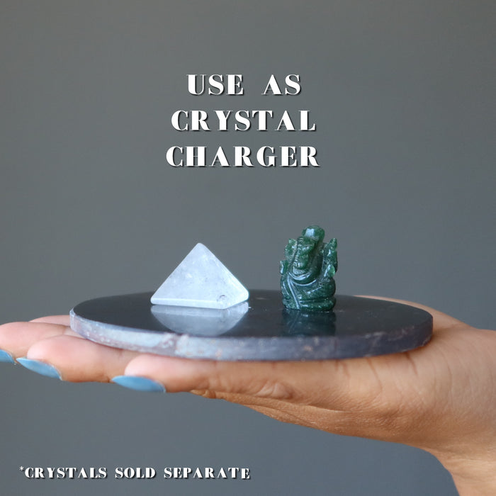 using hematite slab as crystal charger