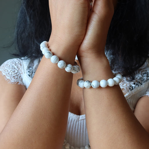 THE DIVINE MIND: SMOOTH WHITE HOWLITE — ASHLINA spiritual crystal jewelry