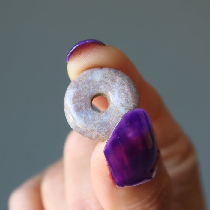 Purple Jasper Gemstone Donut Party Jewelry Crystal
