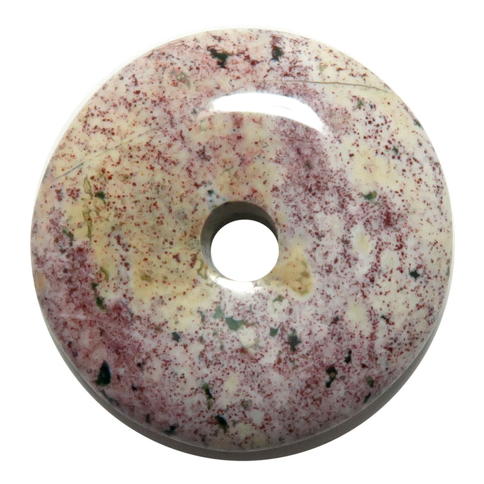 Purple Jasper Gemstone Donut Speckled Sprinkle Happy Stone