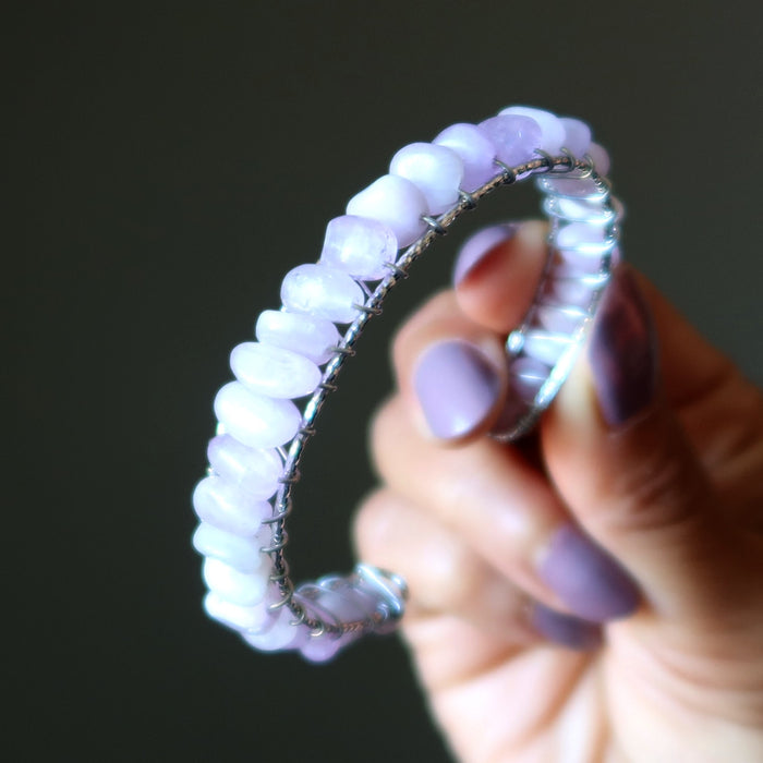 kunzite bracelet