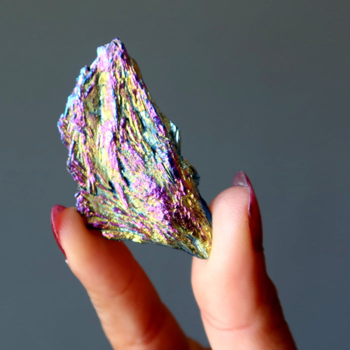 raw titanium rainbow kyanite