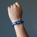 lapis lazuli stretch bracelet on hand