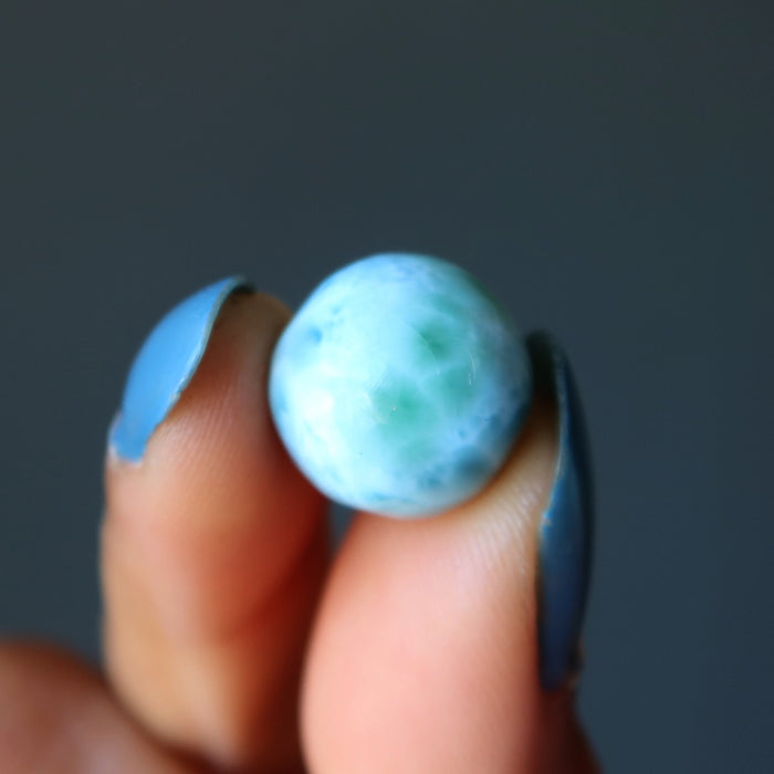 Larimar Sphere Blue Turtle Back Paradise Deluxe Crystal Ball