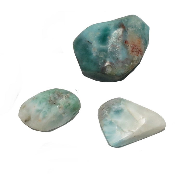 Larimar Tumbled Stones Dolphin Crystal Paradise Healing Gems