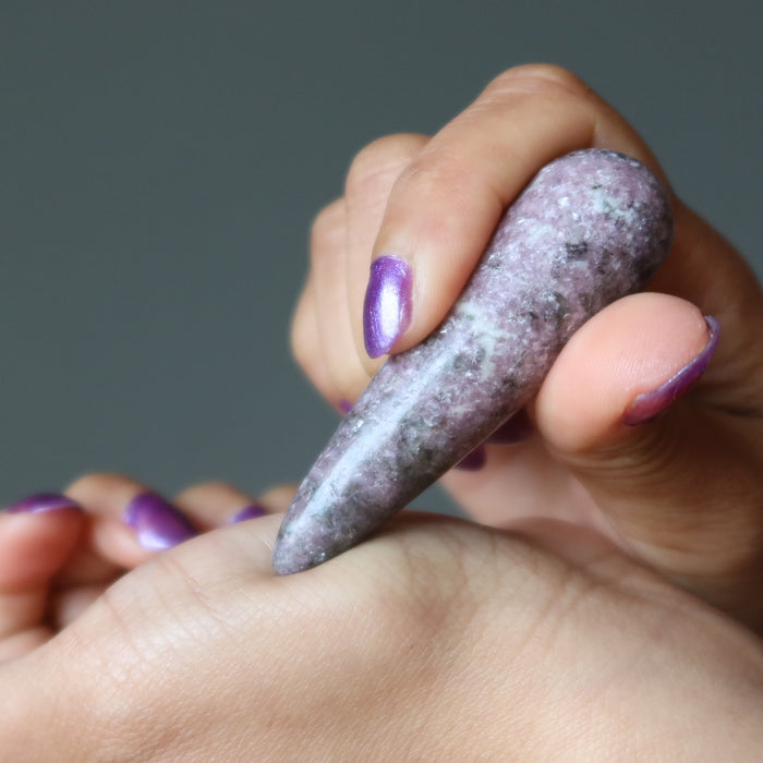 lepidolite massage wands