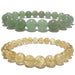 green aventurine and citrine bracelet set