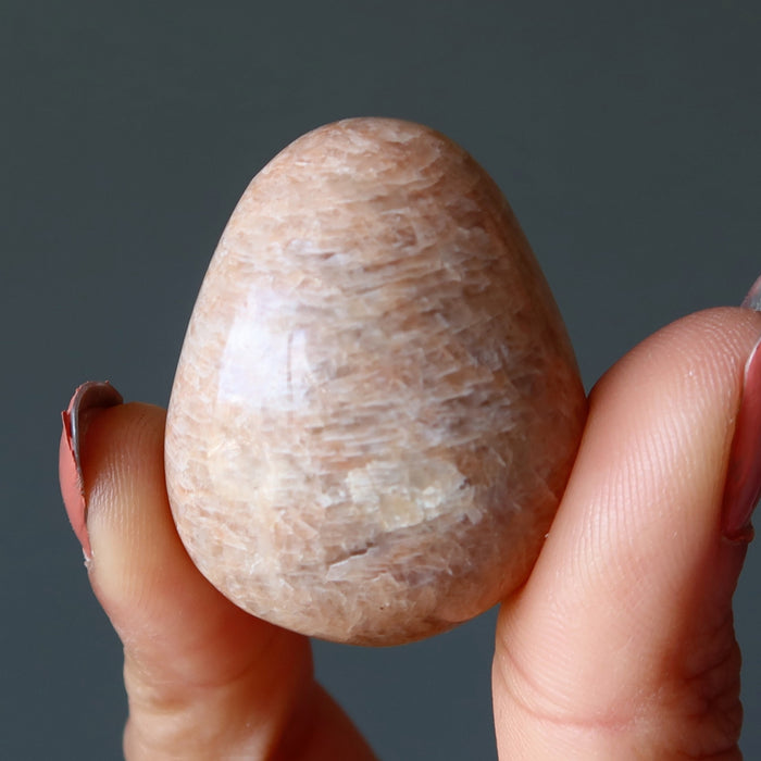 peach moonstone egg