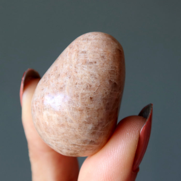 peach moonstone egg