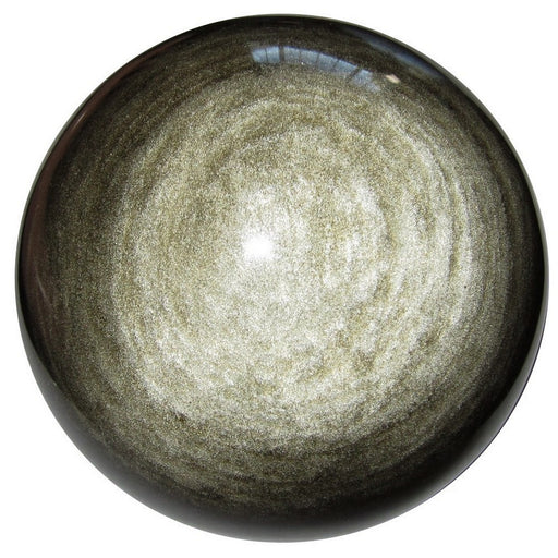 gold sheen obsidian sphere