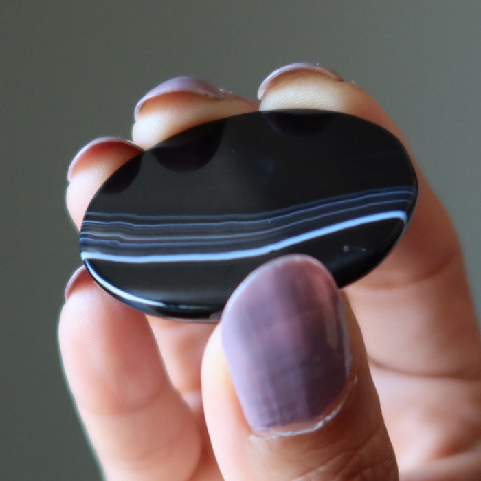 onyx oval cabochon