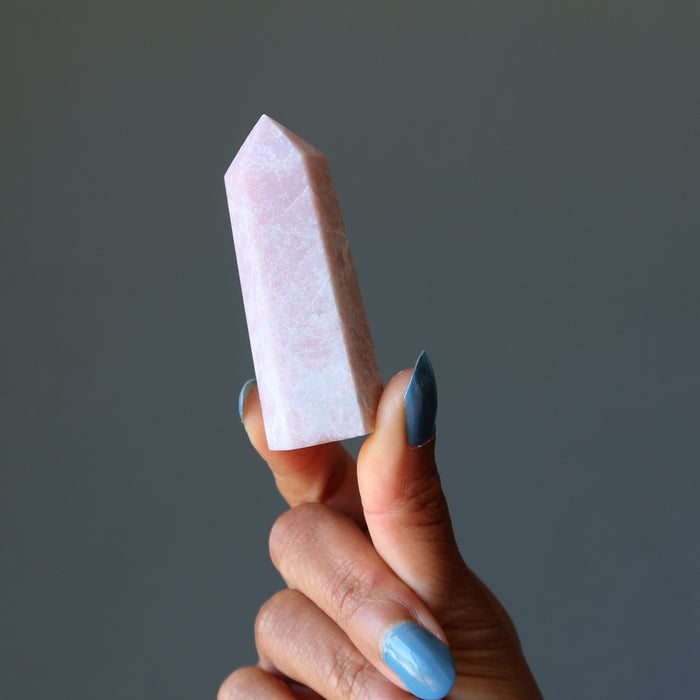 Opal Wand Tower Flowing Dream Love Stone Pink Point